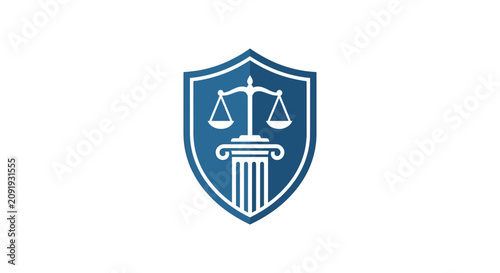 Logo of justice and law symbol.