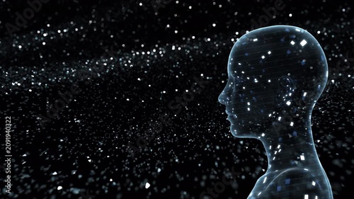 AI artificial intelligence Digital Sea concept background