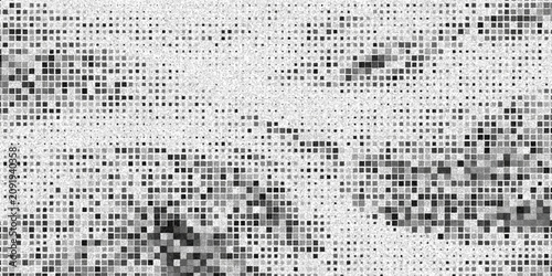 Konstfotografi A dynamic abstract pattern created with halftone dots, transitioning from dense black to sparse white, suggesting movement and depth