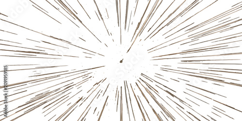 Photos A dynamic zoom effect with lines radiating from a central point creates a sense of rapid motion and speed, evoking a futuristic or energetic feel