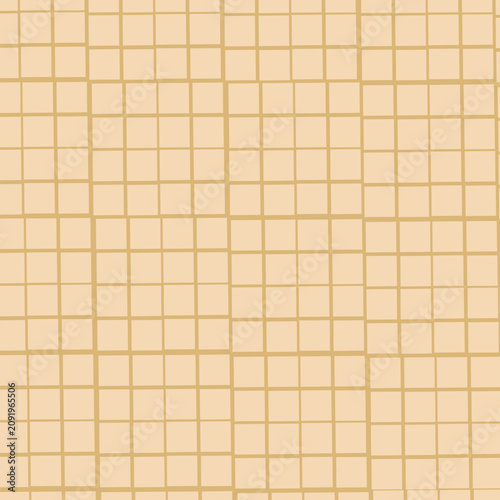 Checkered rhombic background and pattern. Linear seamless repeating vector design. Waffle texture and surface.