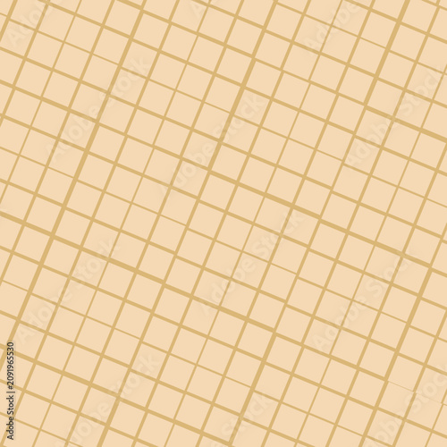 Checkered rhombic background and pattern. Linear seamless repeating vector design. Waffle texture and surface.vector