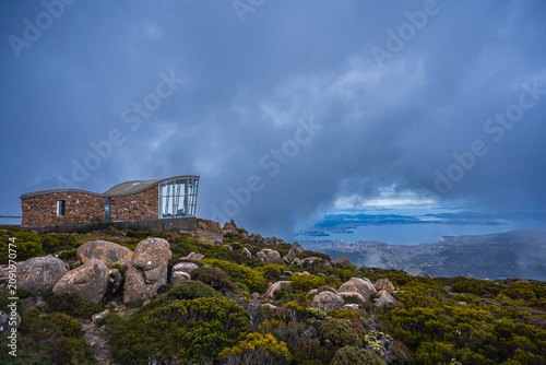 Obraz na plátně Hobart Mt Wellington Hut Lookout