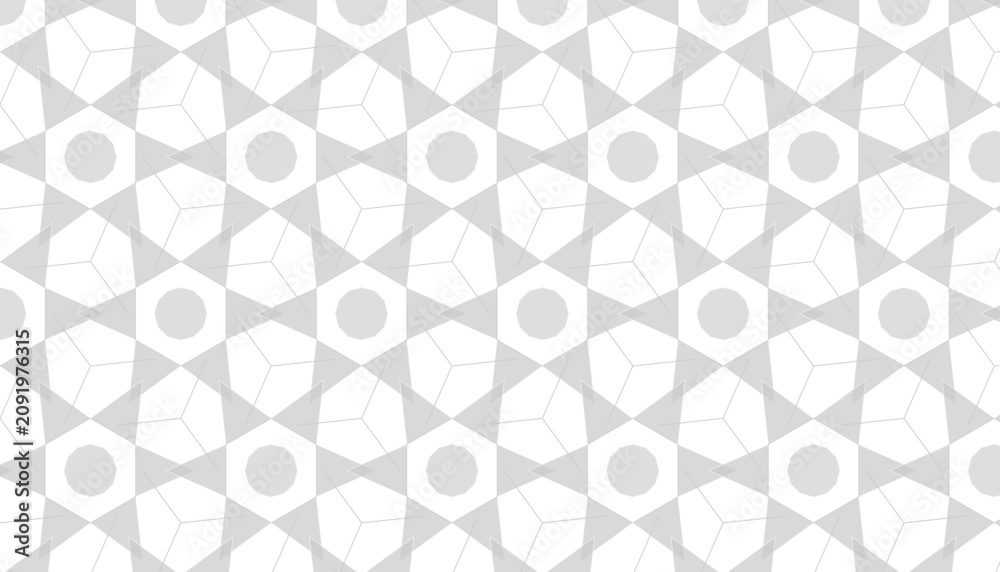 Fototapeta premium Geometric Pattern Featuring Repeating Shapes and Circles in Minimalist Design