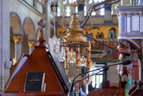 Fotografía Interior fragment in Ayia Napa cathedral in Limassol, Cyprus