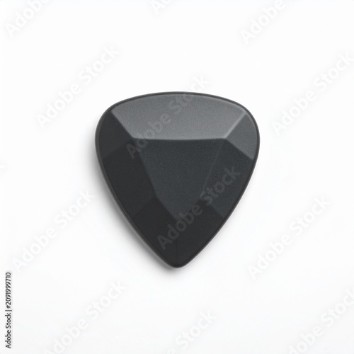 image of guitar pick on white background