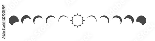 Eclipsed Solar Progression Phase Icon Pack