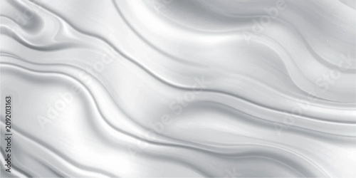 Foto White Silk Satin Fabric Background with Smooth Flowing Waves and Luxury Textile