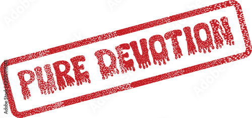 Photos A vibrant red rubber stamp with grunge texture proudly displays the profound wor