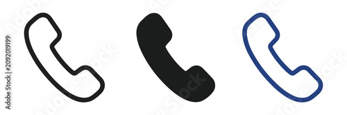 Tableau sur toile Phone Icon for Call Communication