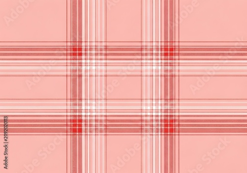 Pale coral and white plaid pattern seamless textile design for fashion home decor and digital surface applications