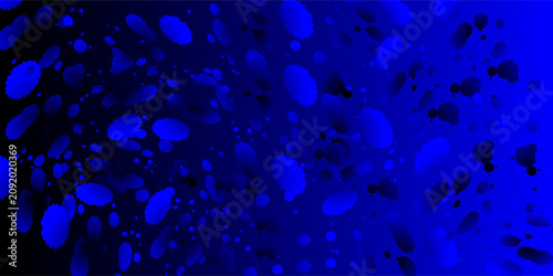 Abstract Blue Ink Splash Background