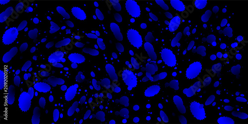 Abstract Blue Ink Splash Background