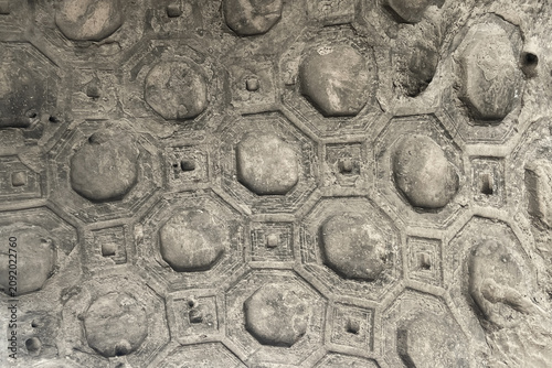 Fotografia Ancient decoration background with traditional relief