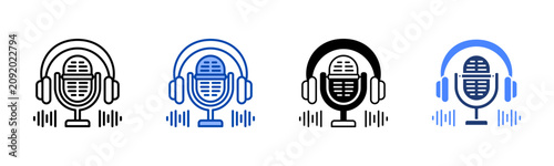 Foto Podcast  Icon with Style Variations