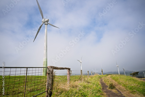 Wind farm on Atherton Tablelands hills