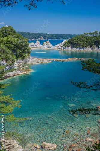 岩手 浄土ヶ浜 御台場展望台からの風景