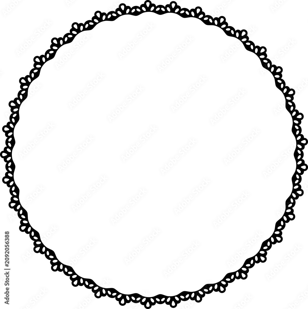 Fototapeta premium Lace Circle Border