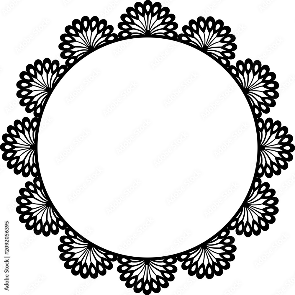 Obraz premium Lace Circle Border