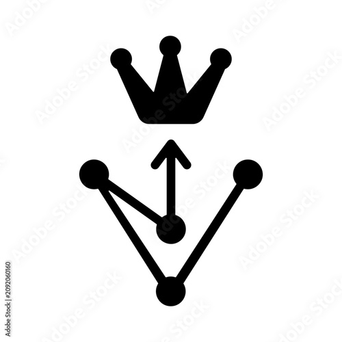 Bild auf Leinwand Succession Icon
