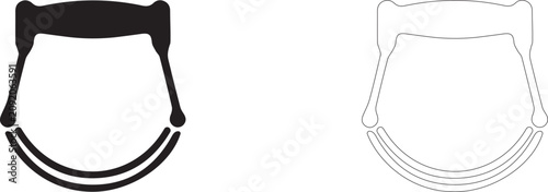 Konstfotografi Cake wire slicer vector icon filled and outline, pastry cutter leveler for biscuit layers symbol