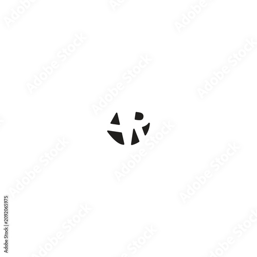 r and a letter vector logo design concept