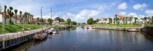 Konstfotografi Hafenpanorama Carolinensiel Sommer sonnig