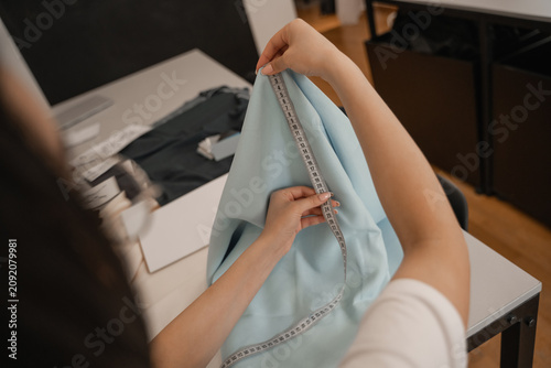 Принти на полотні Creative design workshop exploring textile artistry and innovation in a vibrant