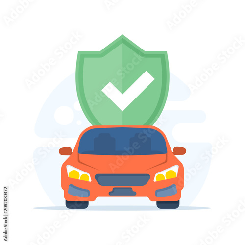 Canvastavla modern vehicle security badge with shield icon representing car protection, anti-theft technology, driver safety, automotive services, secure transportation, insurance, and access protection