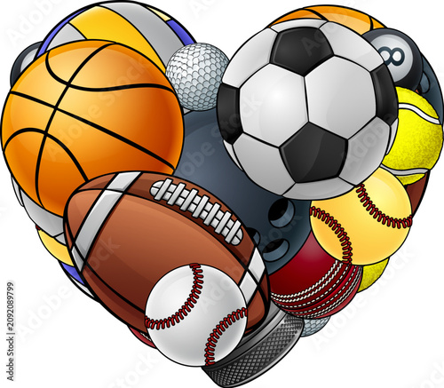 Sports Lover Fan Cartoon He...
