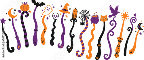 Halloween magic wand bundle witchcraft wands for kids and adults