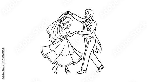 Elderly couple dancing for senior citizens day vector