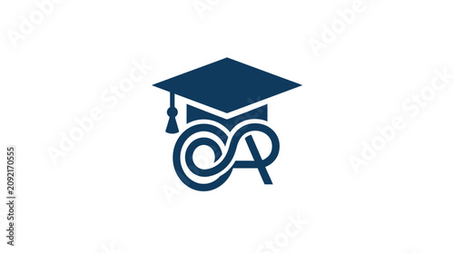 Foto Graduation Cap Academic Symbol Icon.