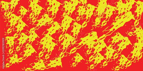 Photos Seamless Fire Flame Pattern with Red and Yellow Burning Elements, Abstract Vector Texture Design for Wallpaper, Decorative Background, Vintage Grunge Style Illustration with Autumn Color Inspiration