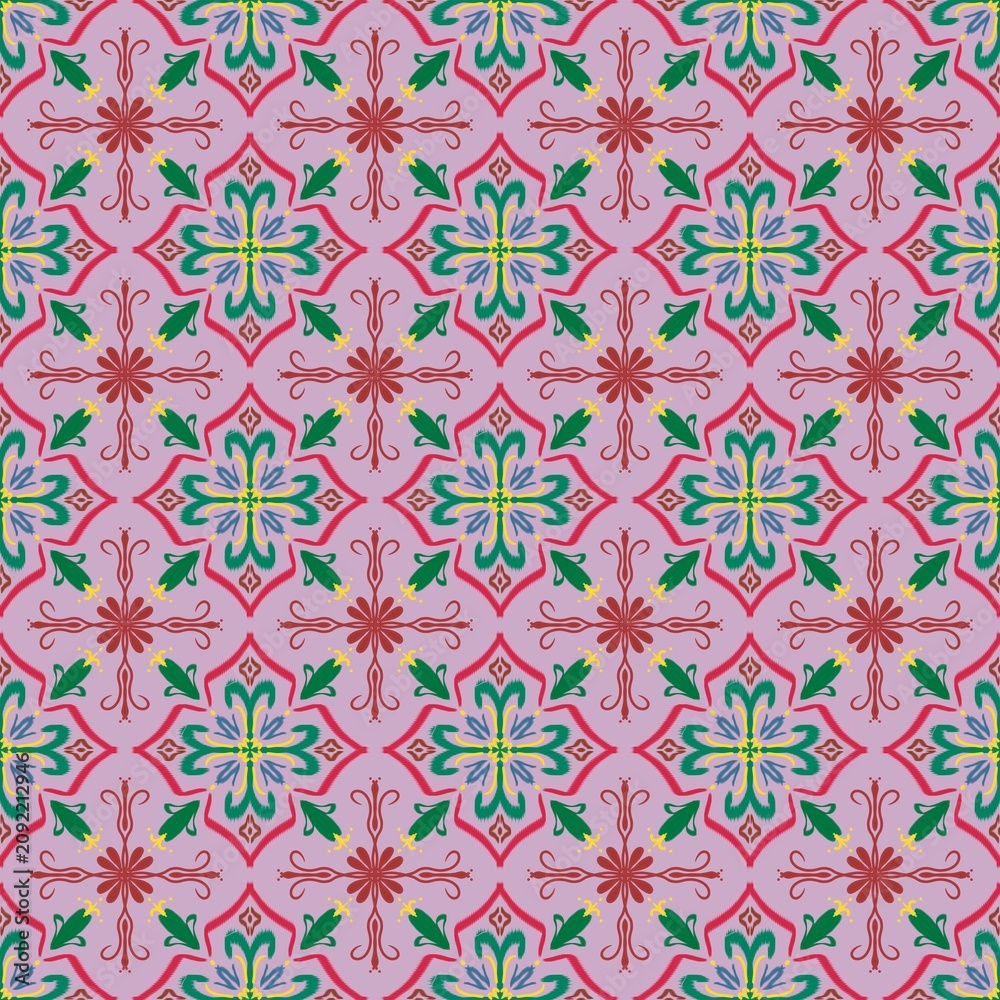 Fototapeta premium seamless pattern with flowers ,