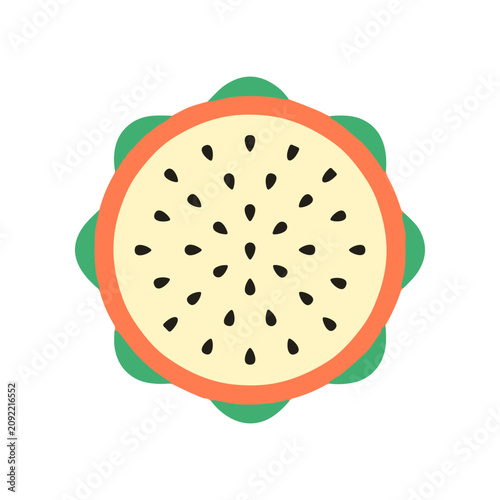 Bilde på lerret Fresh Fruit Slice Cut Half.