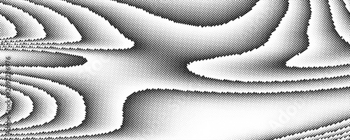 Monochrome Fabric Texture With Soft Draped Folds in Abstract Halftone Pattern For Backgrounds.vector illustration eps10