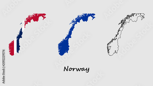 Photography Norway map set