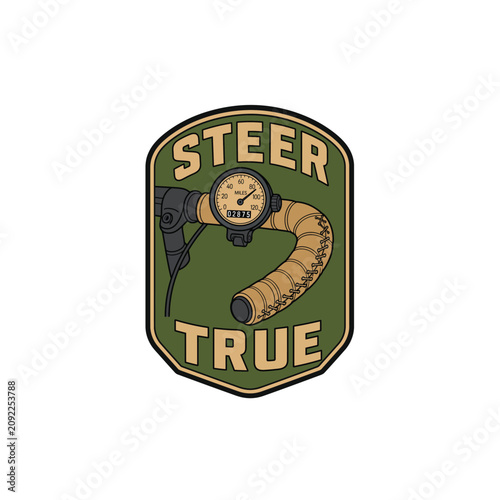 Bicycle Drop Handlebars Retro Emblem