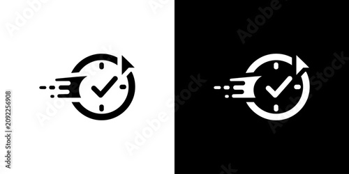 Quick Time Service and Task Completion Icon