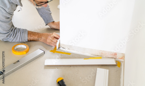 Bild auf Leinwand rebuilding an Old real estate apartment, prepared and ready for renovate