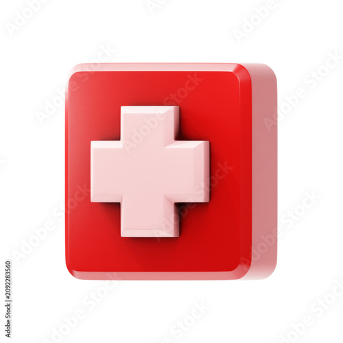 3d icon medical symbol