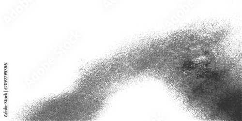 Abstract Black and White Grunge Particle Dispersion Background