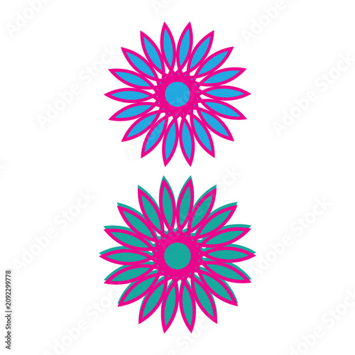 abstract flower vector illustration