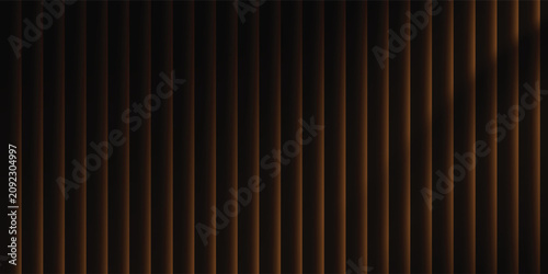 Billede på lærred Dark brown beige orange ribbed glass