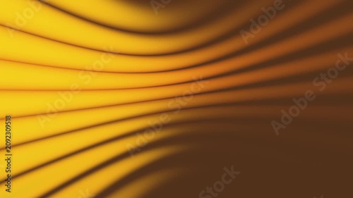 Abstract Orange Flowing Gradient Waves Background