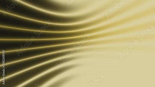 Abstract Golden Flowing Gradient Waves Background