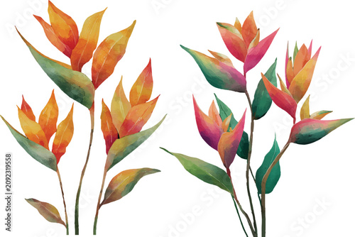 seamless pattern with colorful leaves