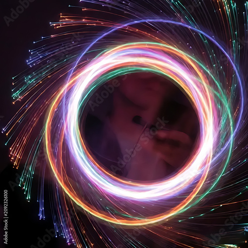 Fiber optic light trails