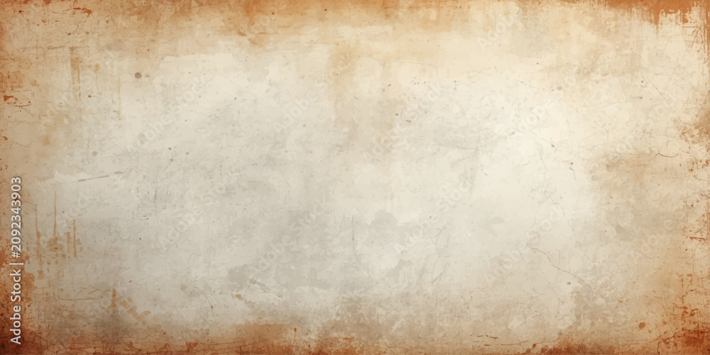 Fototapeta premium Old Vintage Grunge Paper Texture Background with Aged Brown Parchment Surface, Antique Stained Page Pattern and Rough Worn Retro Design for Creative Projects